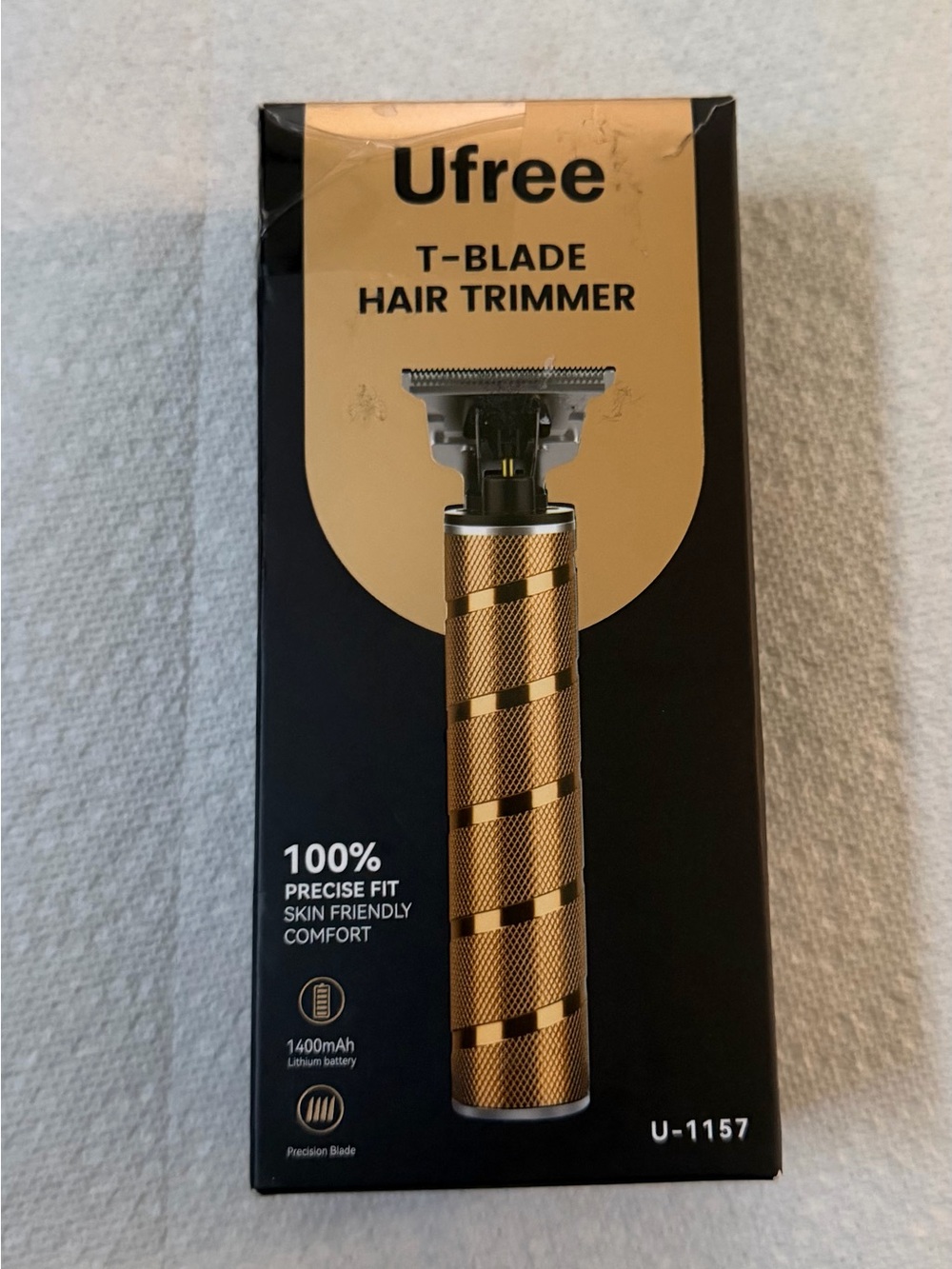 Gold T-Blade Hair Trimmer for Men - Precision Grooming